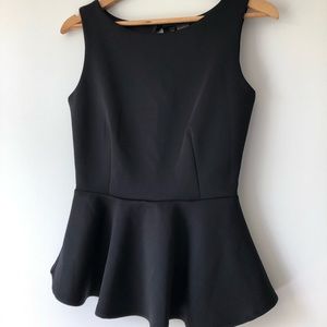 ☀️ 4/$20 Sale • Bisou Bisou • black peplum top